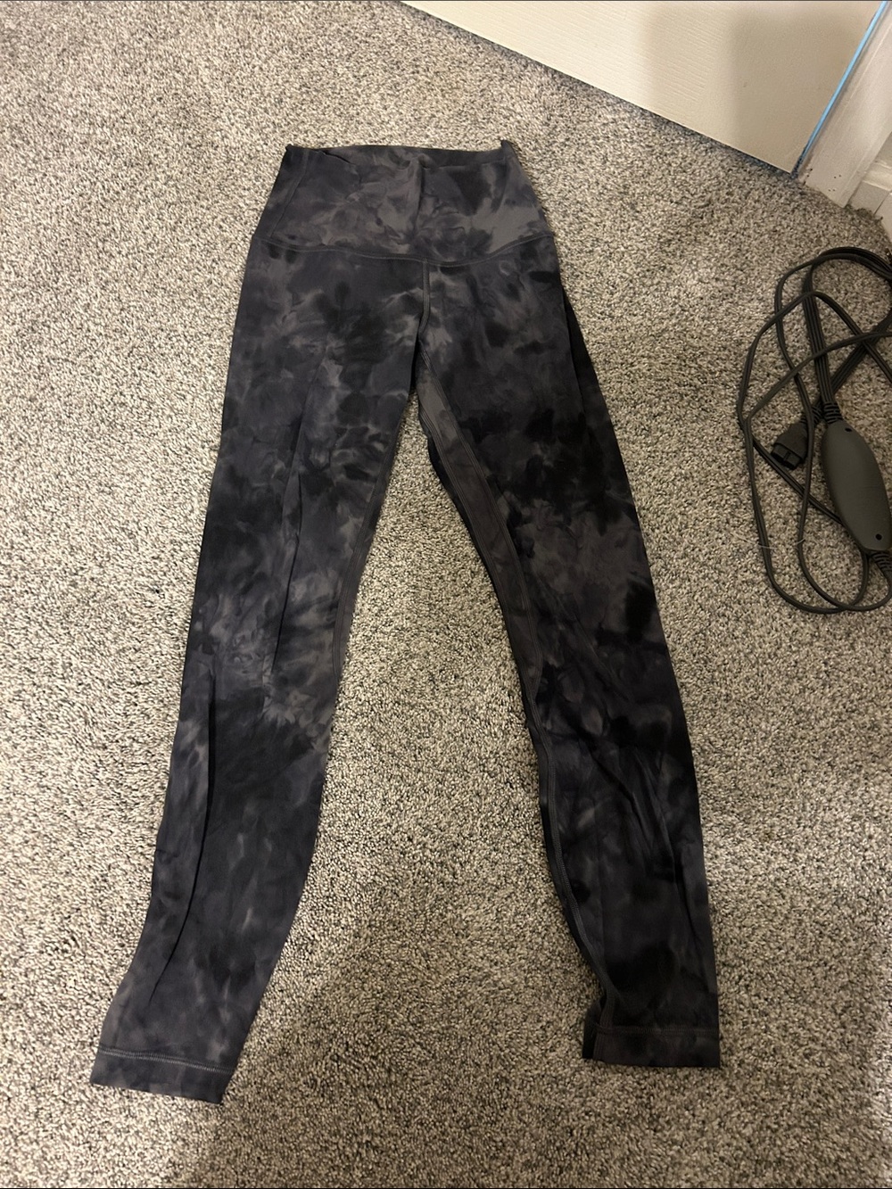 lululemon athletica Black Tie-Dye High-Rise Leggings